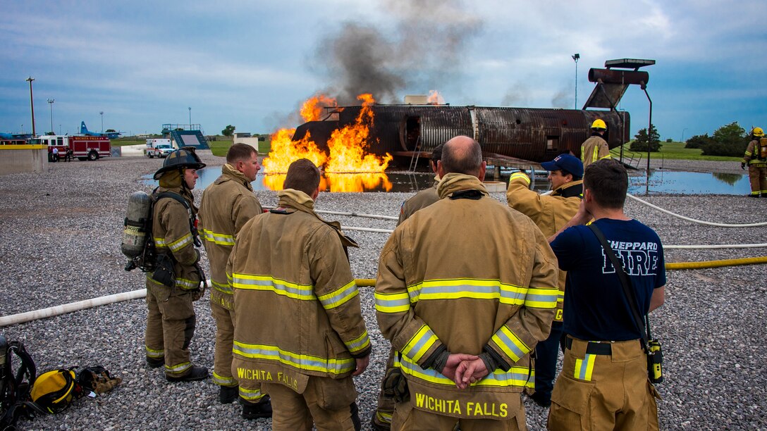 Sheppard AFB Fire Department Live-fire Training