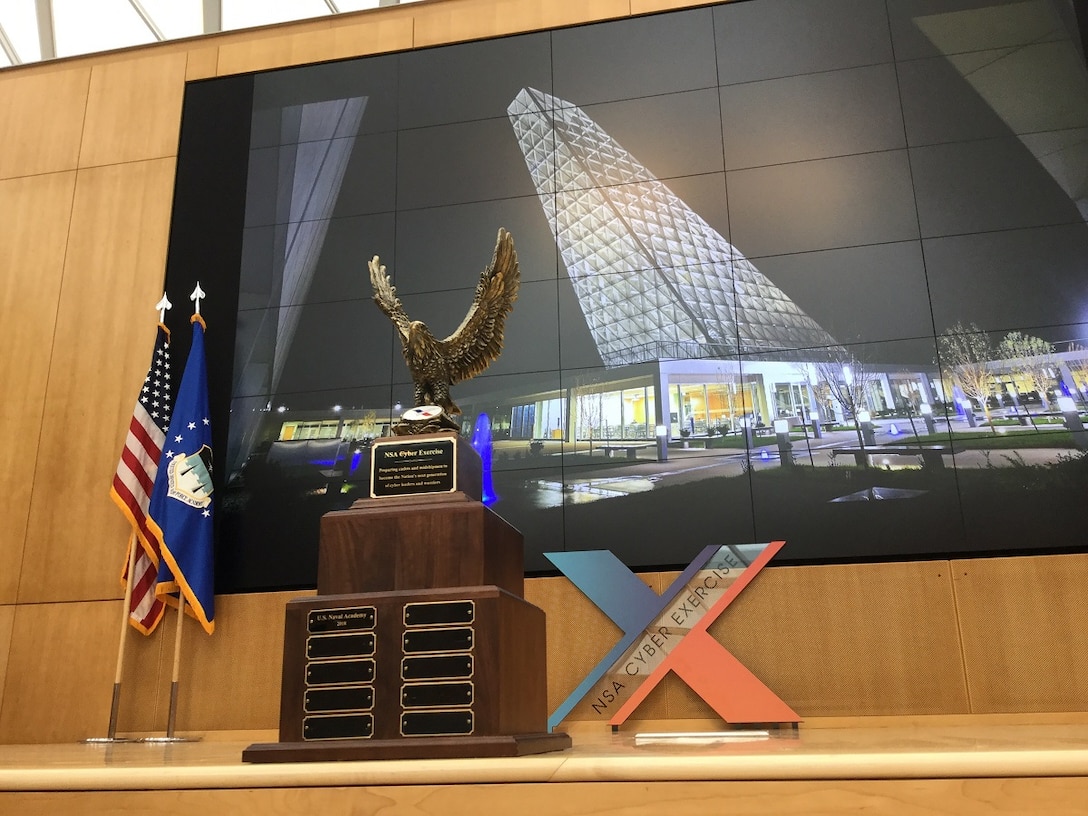 NSA NCX 2019 trophy with NCX logo.