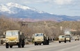 Soldiers from the Forward Support Company, 1st Battalion, 19th Special Forces Group (Alpha), pass through southern Utah as they conduct convoy operations on Utah highways, March 9-10 in perpetration for their upcoming training exercise in Canada.