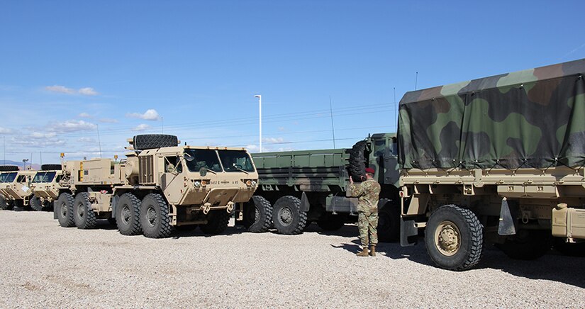 Forward Support Company, 1st Battalion, 19th Special Forces Group (Alpha), conduct convoy operations on Utah highways, March 9-10.