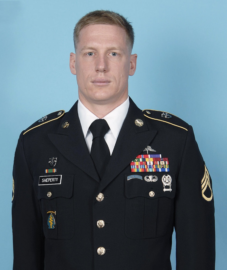 Department of the Army photo of Sgt. 1st Class Nicholas Sheperty. Sheperty was killed in a training accident April 17, 2019m in Suffolk, Virginia. He was a member of the 2nd Battalion, 19th Special Forces Group. (Courtesy photo)
