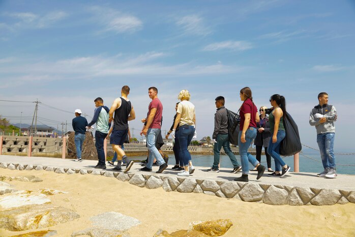 Days of Service: US service members clean up Yuu Beach