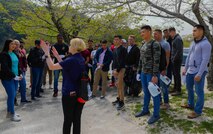 Service members clean up Kintaikyo Bridge area