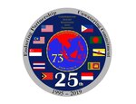 A Logo commemorating 25 years of Cooperation Afloat Readiness and Training.