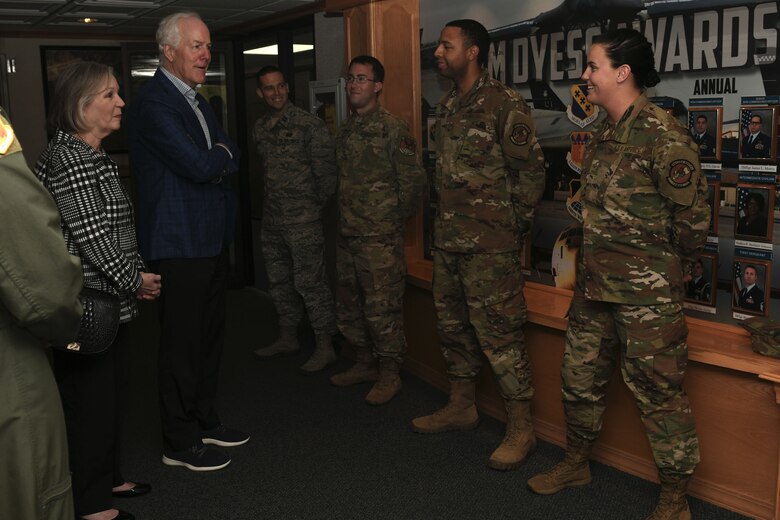 U.S. Senator John Cornyn visits Dyess