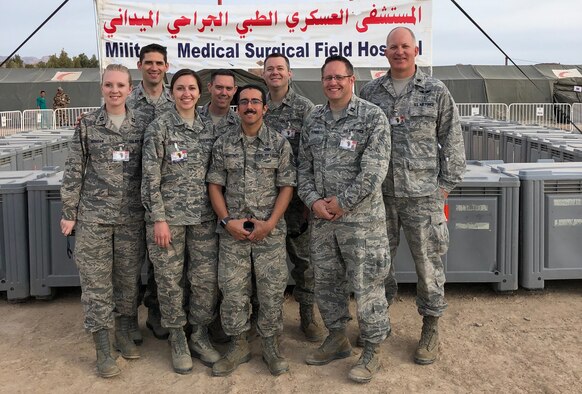 A group of ten reservists (two not pictured here) from the 419th Medical Squadron recently deployed on a humanitarian mission to Tata, Morocco