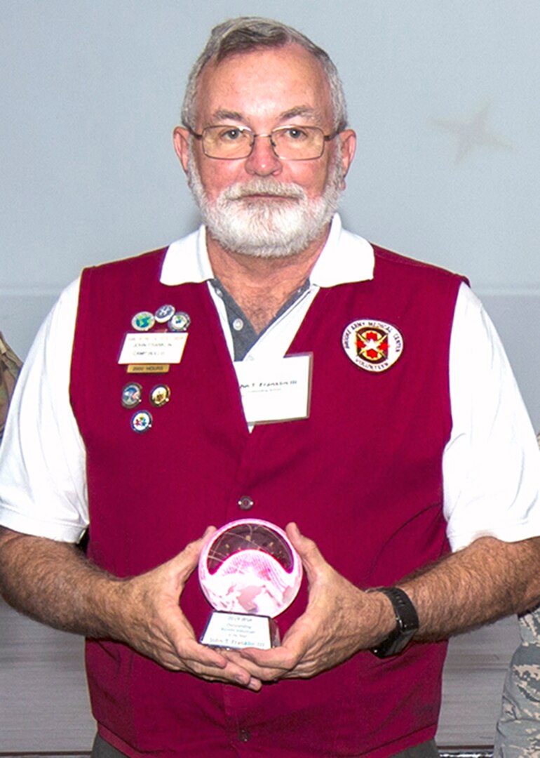 Outstanding Retiree Volunteer of the Year, John Franklin III, Department of Family and Community Medicine, Brooke Army Medical Center