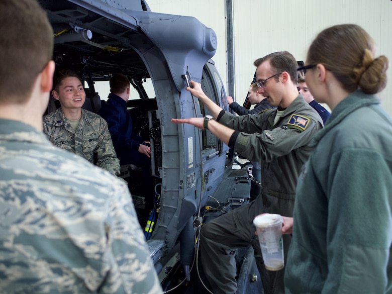 UAA Air Force ROTC cadets tour 176th Wing.