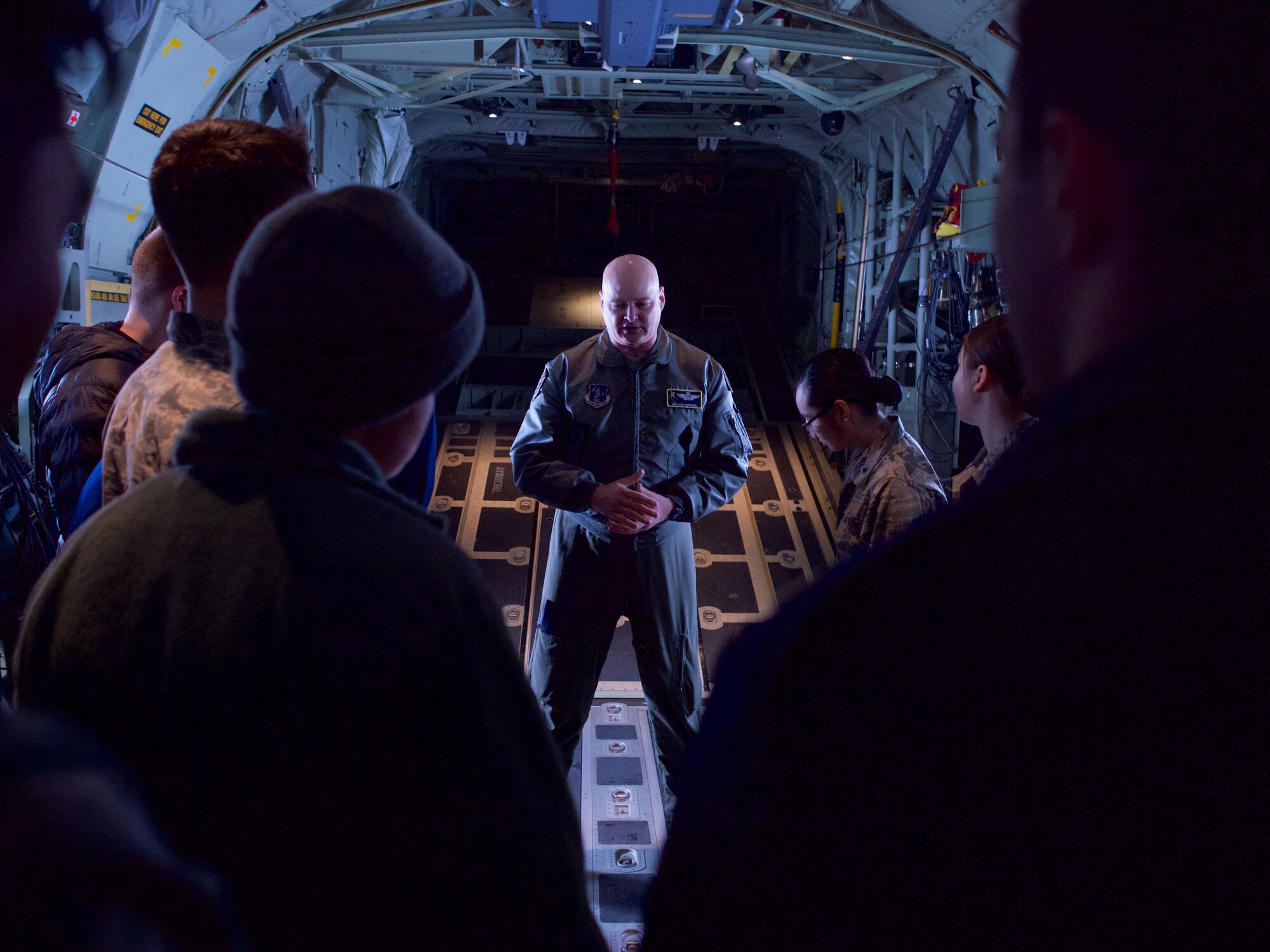 UAA Air Force ROTC cadets tour 176th Wing.