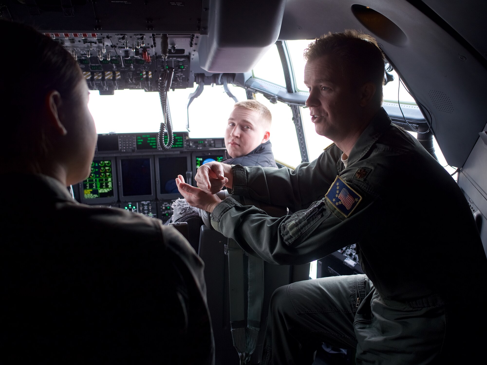 UAA Air Force ROTC cadets tour 176th Wing.