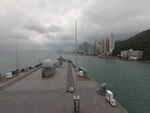 U.S. 7th Fleet Flagship USS Blue Ridge (LCC 19) arrives for a port visit in Hong Kong. Blue Ridge is the oldest operational ship in the Navy and, as U.S. 7th Fleet command ship, is operating in support of security and stability in the Indo-Pacific Region.