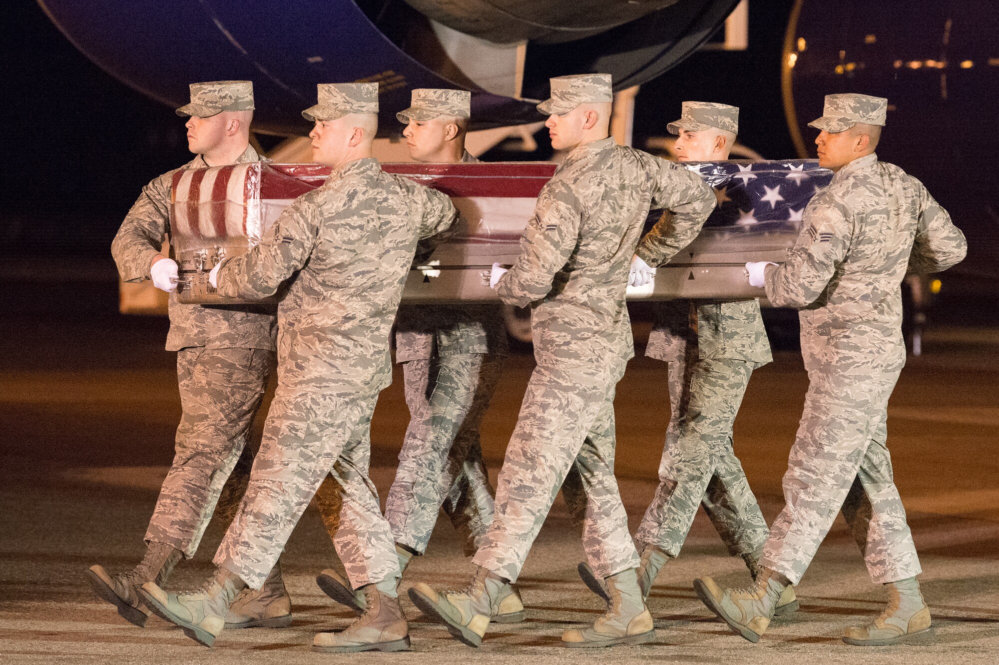Dignified transfer for Air Force Staff Sgt. Albert J. Miller