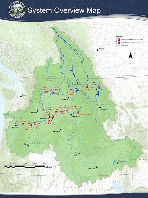 Columbia River System Operations System Overview Map