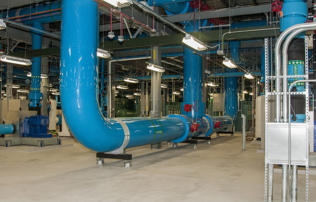 Chilled water pipes