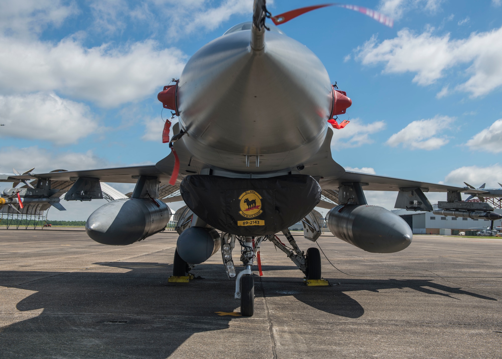 Holloman's 8th Fighter Squadron deployed on a temporary duty location to Naval Air Station Joint Reserve Base New Orleans, La., and participated in a training exercise, March 29 to April 12, 2019. The 8th FS brought all the elements for a fully functioning squadron of 158 personnel and 15 F-16 s on this TDY, including eight F-16 Basic-Course student pilots. (U.S. Air Force photo by Airman 1st Class Kindra Stewart)