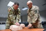 Col. Alex Loukas provides medical instruction during a portion of the Initial Skills Training program.