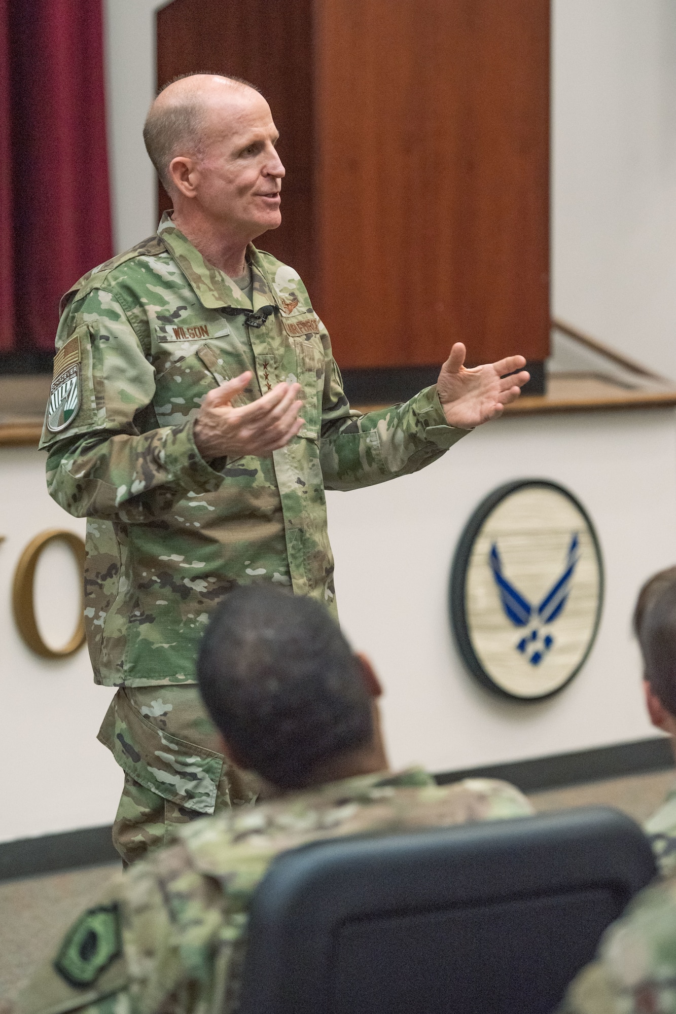 VCSAF speaks with OTS staff, instructors