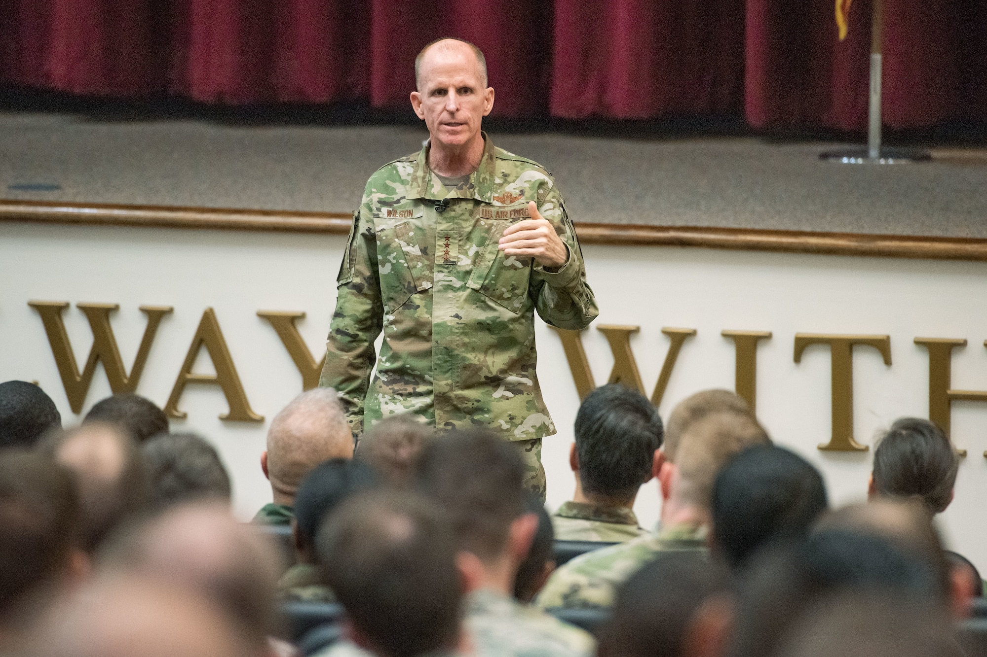 VCSAF speaks with OTS staff, instructors