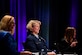 Brig. Gen. Deanna Burt, Director of Operations and Communications, Air Force Space Command, participates in a panel at the third Women’s Global Gathering to discuss her struggles and successes navigating a career in which she was frequently the only woman in the room, Colorado Springs, Colorado, April 11, 2019.