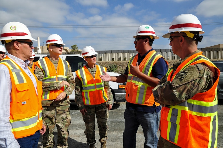 U.S. Army Corps of Engineers Deputy Director of Military Programs Brig. Gen. Glenn Goddard, South Pacific Division Commander Col. Kim Colloton and Los Angeles District Commander Col. Aaron Barta conducted border infrastructure project site visits. The leadership team received updates on San Diego border infrastructure fence replacement, to include current progress, the way ahead and transparent communication with Corps partners.