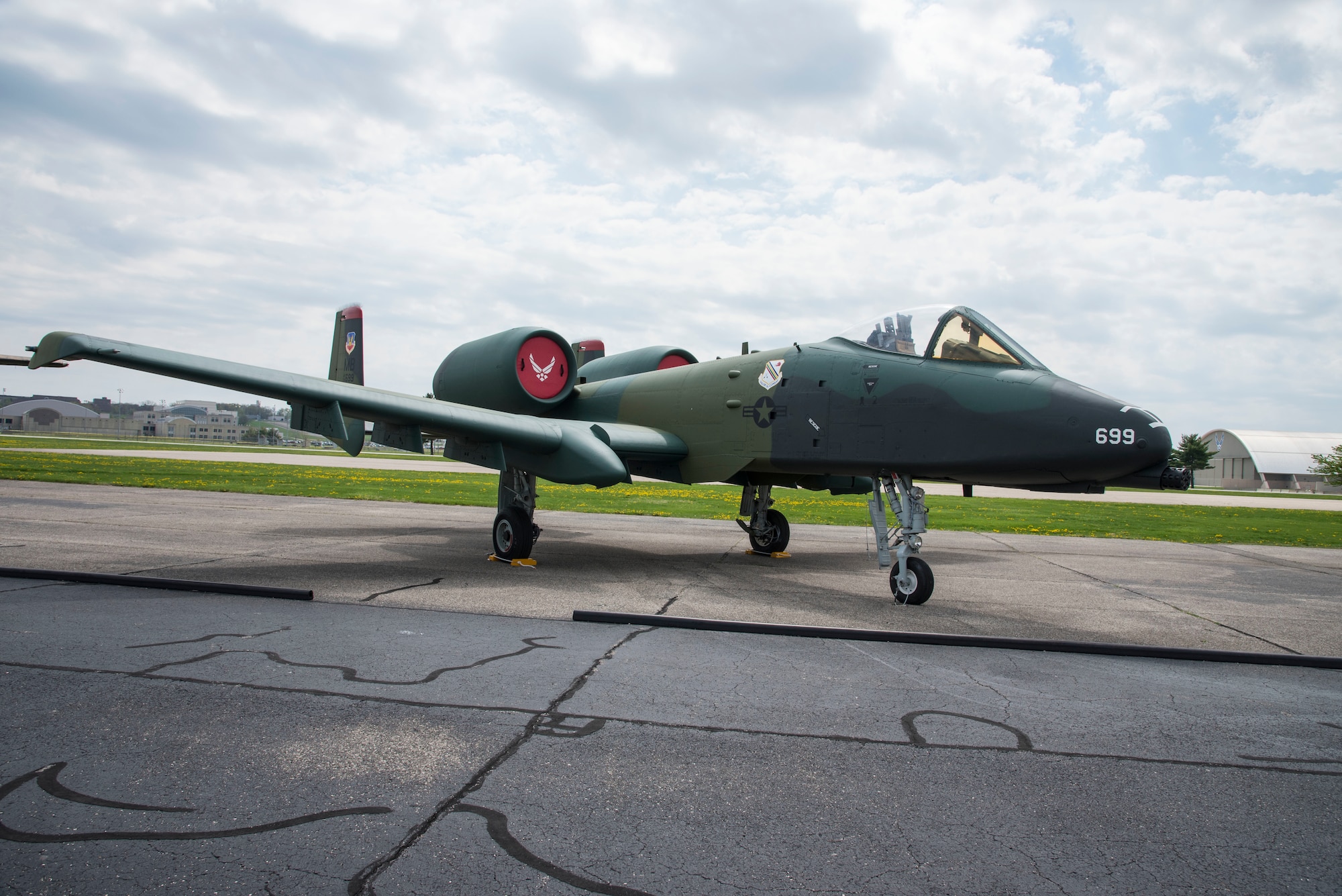DAYTON, Ohio -- Fairchild Republic A-10A Thunderbolt II on display in the Air Park at the National Museum of the United States Air Force. (U.S. Air Force photo by Ken LaRock)
