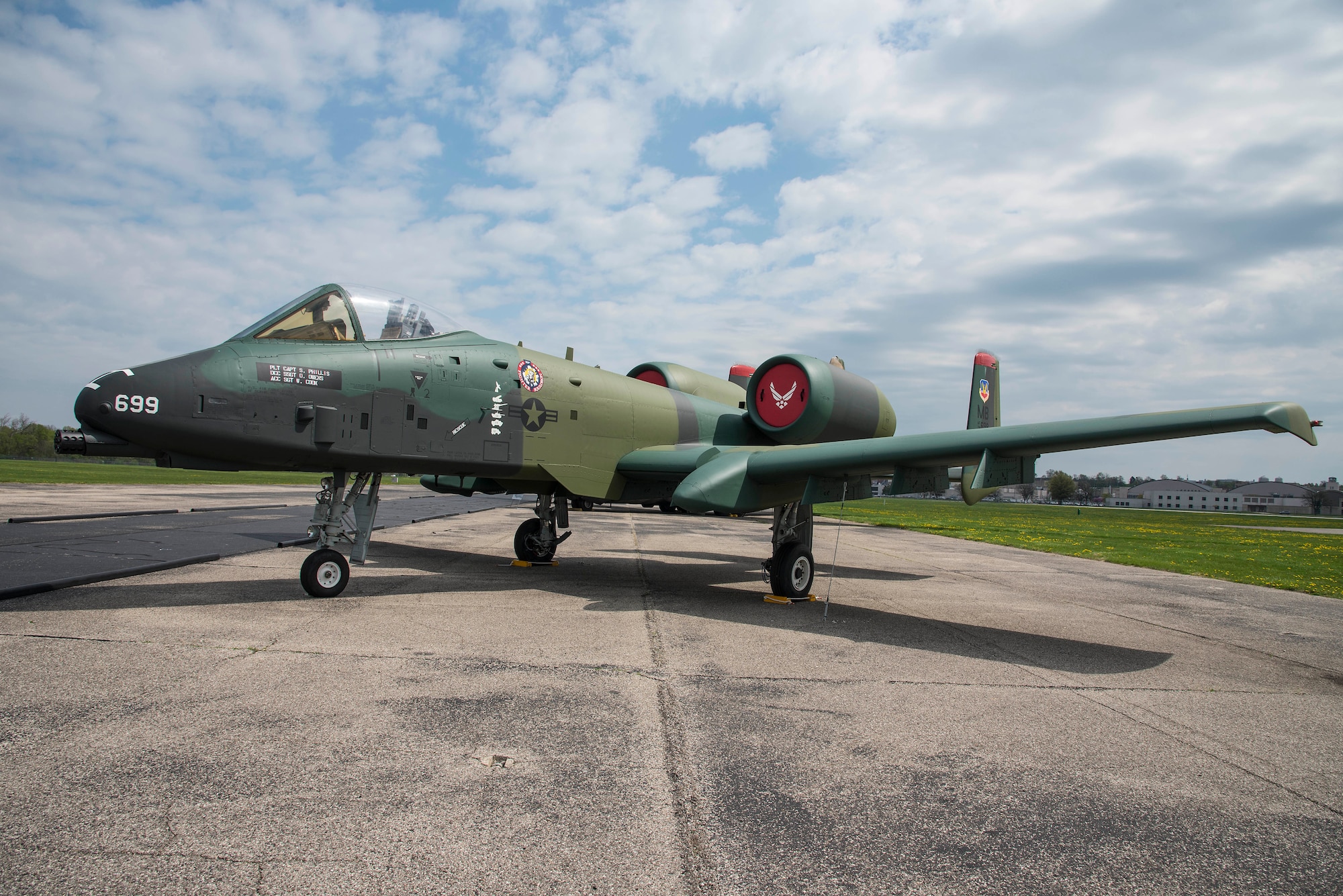 DAYTON, Ohio -- Fairchild Republic A-10A Thunderbolt II on display in the Air Park at the National Museum of the United States Air Force. (U.S. Air Force photo by Ken LaRock)