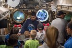 Oklahoma National Guard (OKNG) children experience a unique opportunity to spend the night aboard the historic USS Batfish (SS 310) submarine, April 19, 2019, in celebration of the Month of the Military Child.