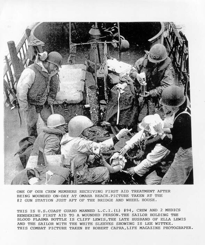 Medics aboard LCI 94, not USCG photo