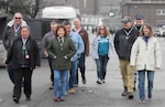 Group of associates walking