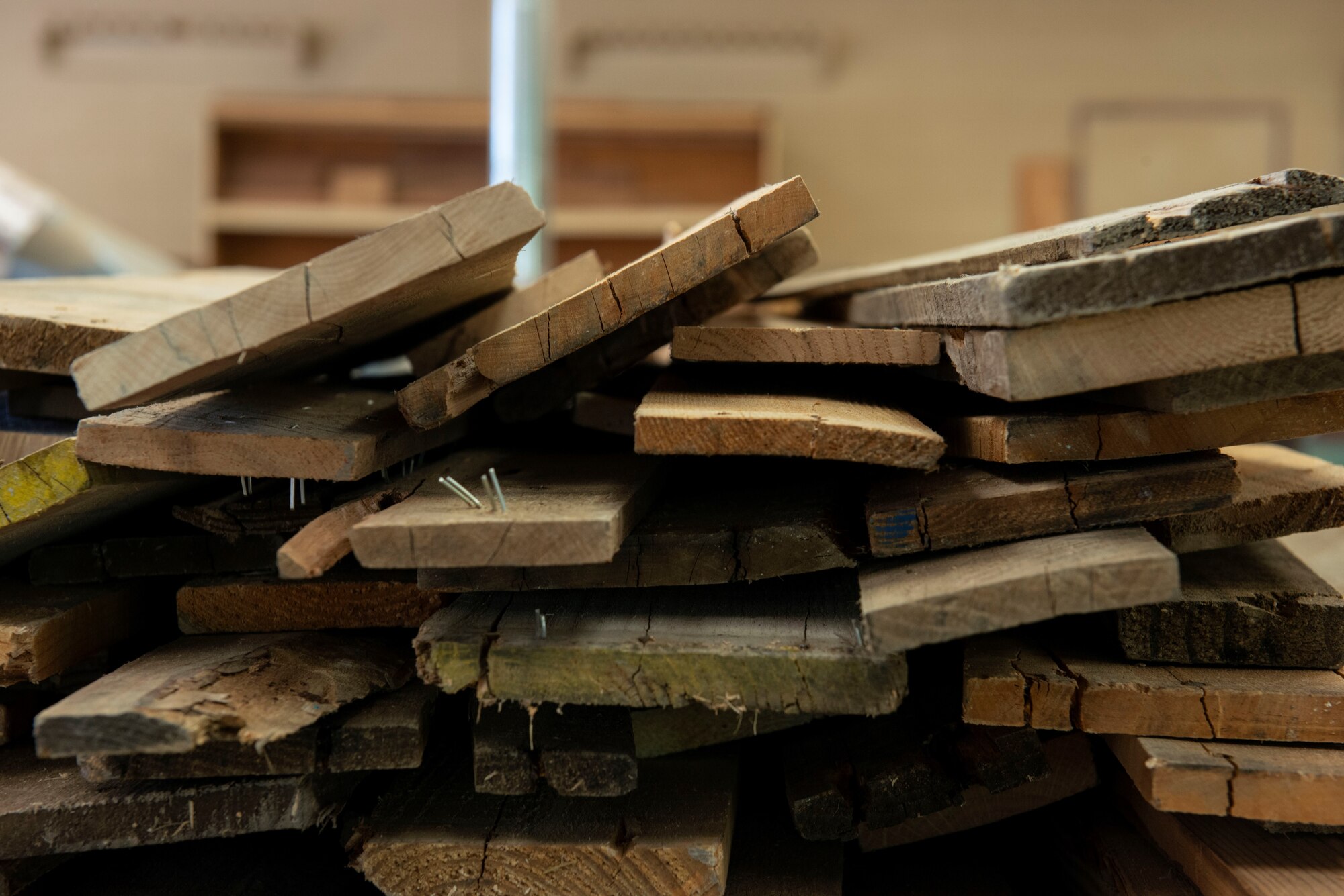 The 20th Force Support Squadron Woodworking Shop has new shipments of wood come in every week for customers to special order anything from display cases, bird houses or fences at Shaw Air Force Base, Arts and Crafts building, S.C., April 17, 2019.