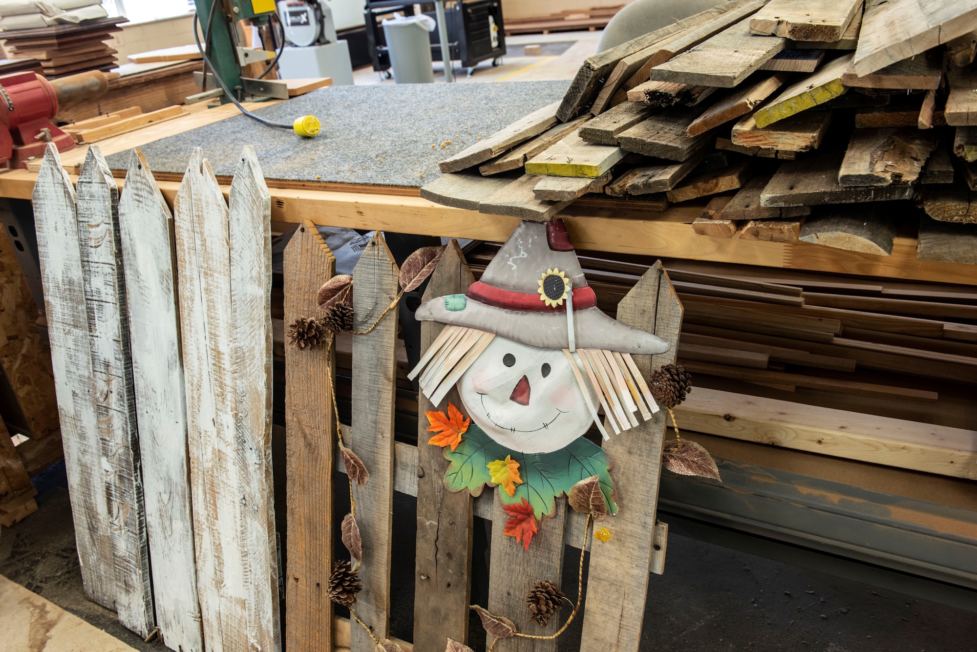 The 20th Force support Squadron Woodworking Shop will be offering classes starting at the end of April, to teach base members to build any wood project they think is feasible, at Shaw Air Force Base Arts and Crafts building, S.C., April 17, 2019.