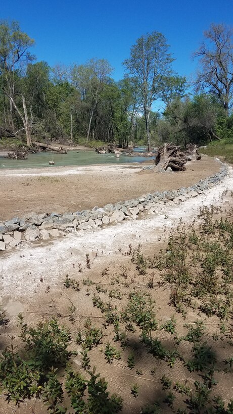 The Dry Creek near Healdsburg where the Corps and Sonoma Water have completed a section of an environmental and habitat restoration project.