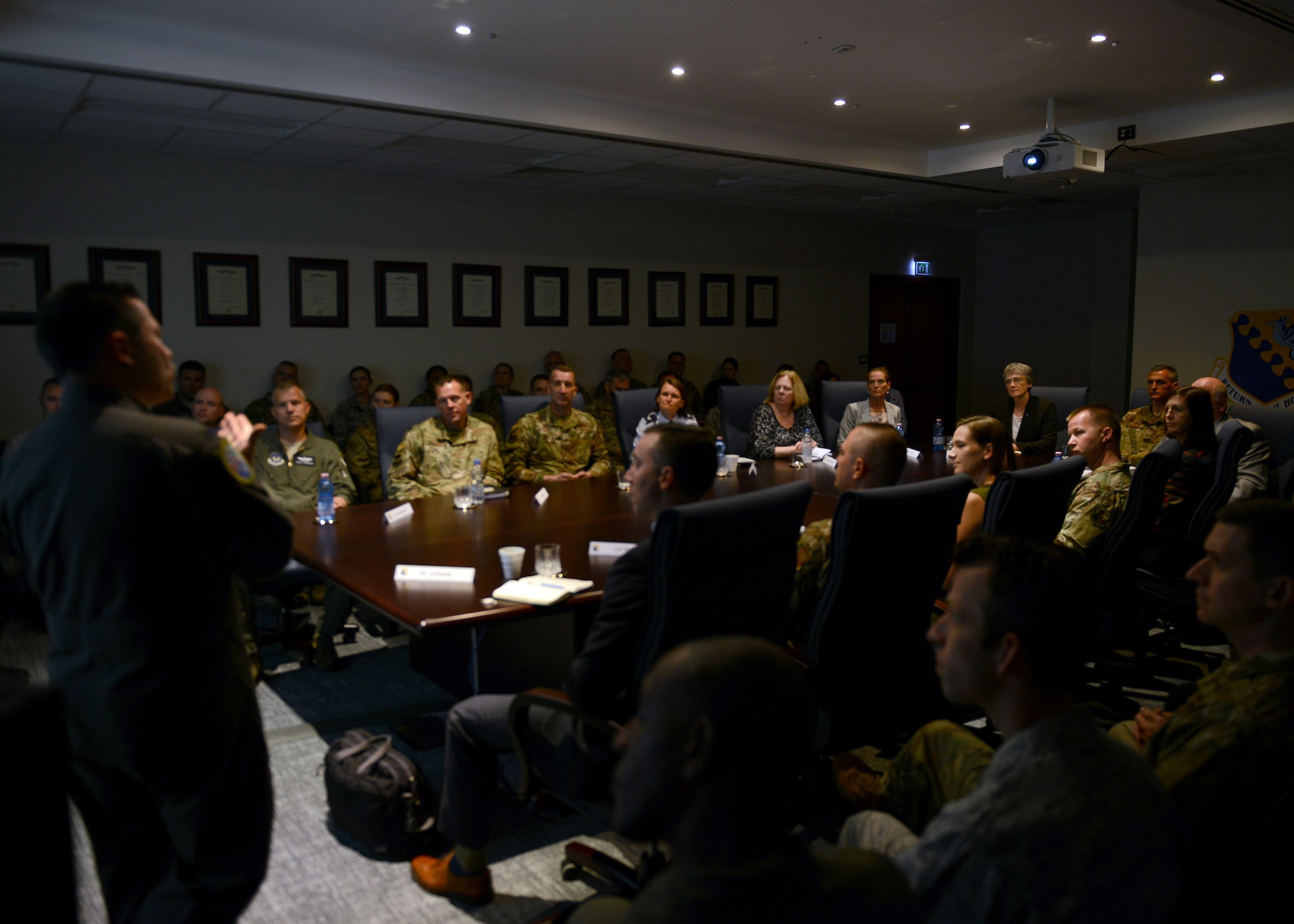 Secretary of the Air Force Heather Wilson visited Aviano Air Base, Italy, April 24, 2019.