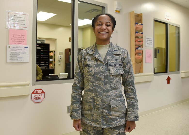 First Lt. Adrianna Harrell, Family Advocacy element chief in the Mental Health Clinic, explains that Family Advocacy is here for anyone and everyone, and not just when there are bad situations happening in your lives. Parenting classes, advocacy outreach and 24-crisis intervention are just a few of the things Family Advocacy can provide. Call 582-6604 or walk-in for more information. (U.S. Air Force photo/Kelly White)