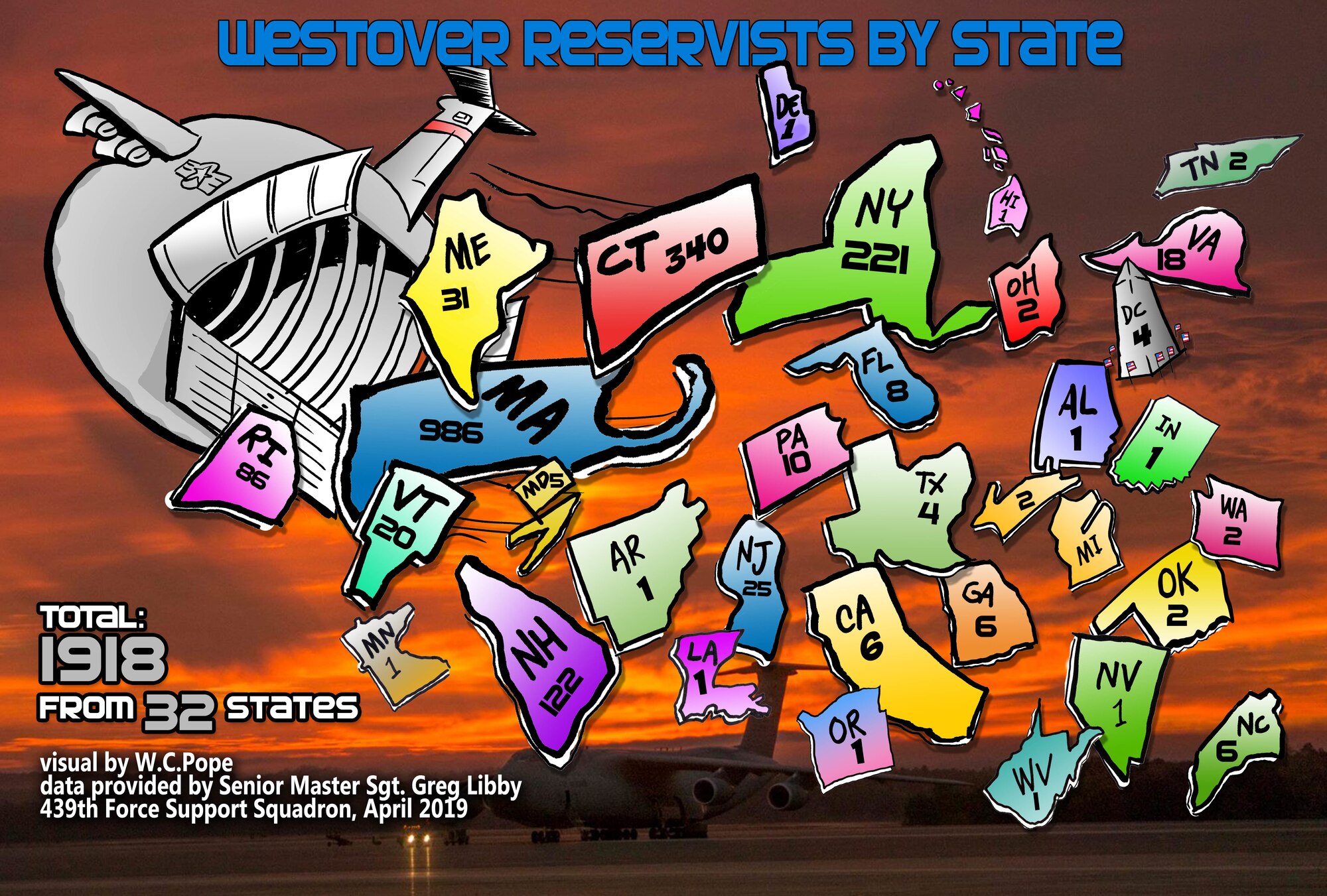 Westover Reservists come from 32 states