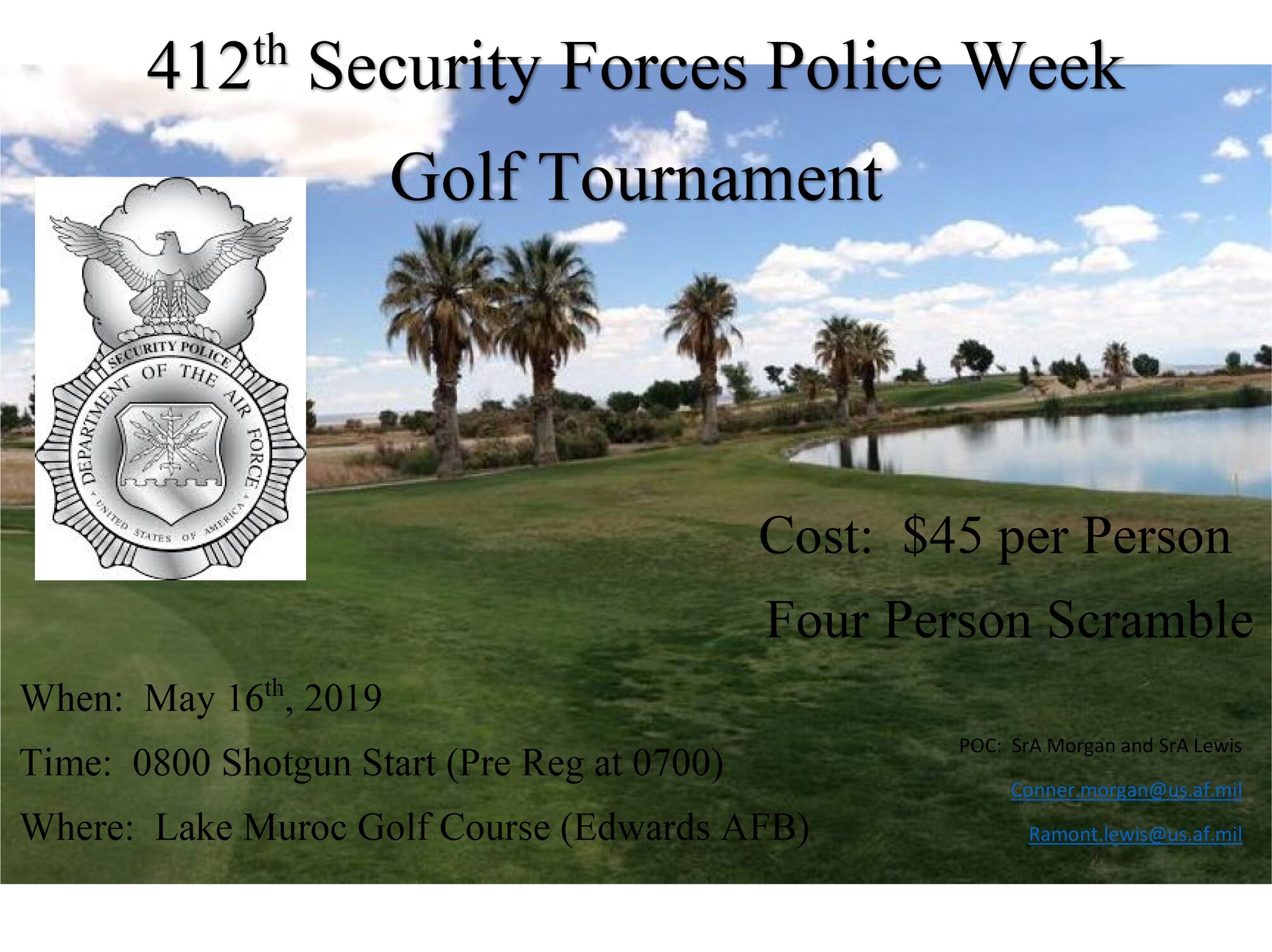 Police Week 2019, 412SFS Golf Tournament