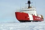 The Coast Guard Cutter Polar Star, with 75,000 horsepower and its 13,500-ton weight, is guided by its crew to break through Antarctic ice en route to the National Science Foundation's McMurdo Station, Jan. 15, 2017. The ship, which was designed more than 40 years ago, remains the world's most powerful non-nuclear icebreaker.