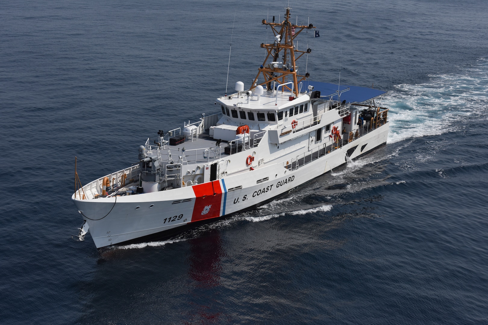 The Coast Guard Cutter Forrest Rednour arrives in San Pedro, California, Aug. 11, 2018. The Forrest Rednour is slated to be the first of four Fast-Response Cutters to be home-ported at Base Los Angeles-Long Beach and is scheduled to be officially commissioned in the fall.