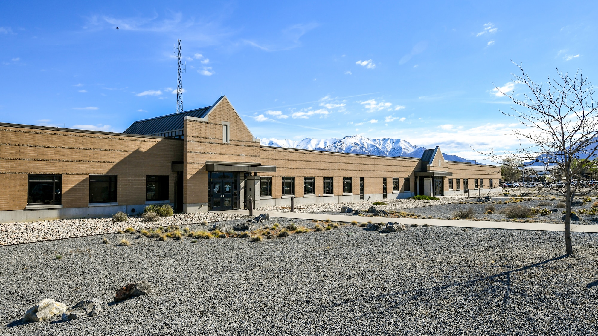 A military confinement facility will be built in 2020 as an addition to Building 408, the security forces building. The facility will provide pretrial and short-term post-trial support for military prisoners. (U.S. Air Force photo by Cynthia Griggs)