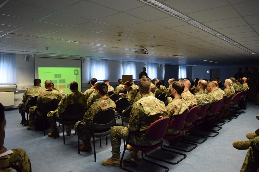 The 457th Civil Affairs Battalion hosted soldiers from Bulgaria, Hungary, Romania, Slovenia and the Republic of North Macedonia at a cultural awareness seminar and Multinational Civil-Military Co-operation Center planning conference April 27-28 at Camp Normandy, Grafenwoehr, Germany. The events were designed to prepare participants for the U.S. Army Europe summer exercises.