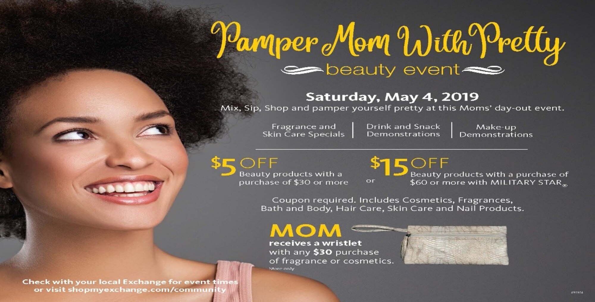 Pamper Mom With Pretty Event info graphic