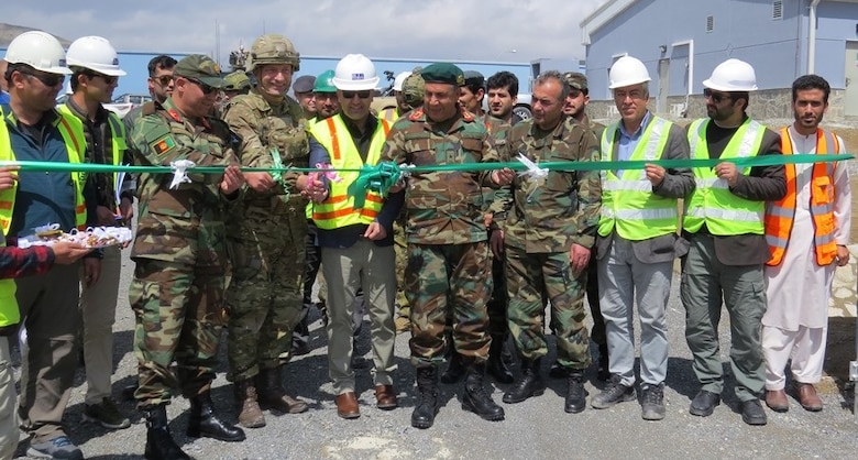 The official Ribbon Cutting Ceremony celebrates the turnover of the Women’s Participation Program facilities at the Marshal Fahim National Defense University.