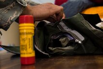 Because the F-35A kit is smaller and shaped differently than the ACES II kit, trying to fit the same cold weather components has been an opportunity to innovate for Eielson’s AFE Airmen.