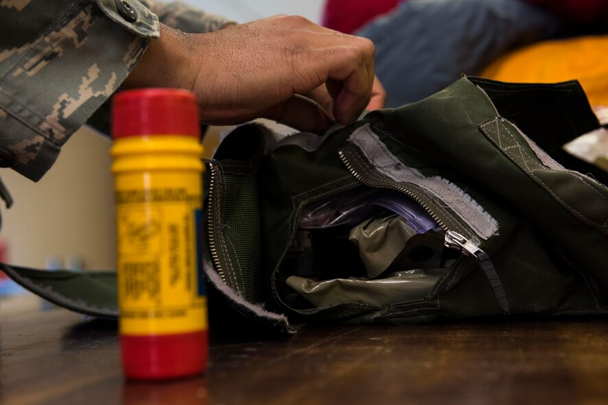 Because the F-35A kit is smaller and shaped differently than the ACES II kit, trying to fit the same cold weather components has been an opportunity to innovate for Eielson’s AFE Airmen.