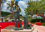 HAGÅTÑA, Guam (April 30, 2019) – The Lone Sailor statue stands watch at the Ricardo J. Bordallo Governor's Complex in Hagåtña April 30. Local and military officials, and members of the Vietnamese-American community,
attended the event at Lone Sailor statue, a symbol of the significant relationship between the Navy, the sea services, Guam, and the thousands of Vietnamese citizens who found refuge on the island during Operation New Life in the ending days of the Vietnam War.