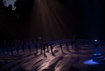 The Quantico Marine Corps Band performs during 2019 Virginia International Tattoo at the Norfolk Scope in Norfolk, Virginia, April 26, 2019.
