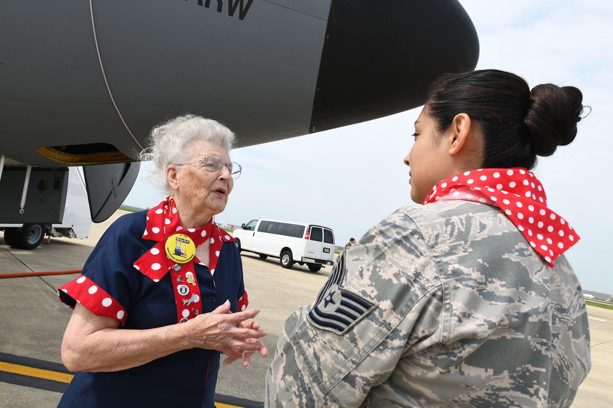 Rosie the Riveter visits the 459th