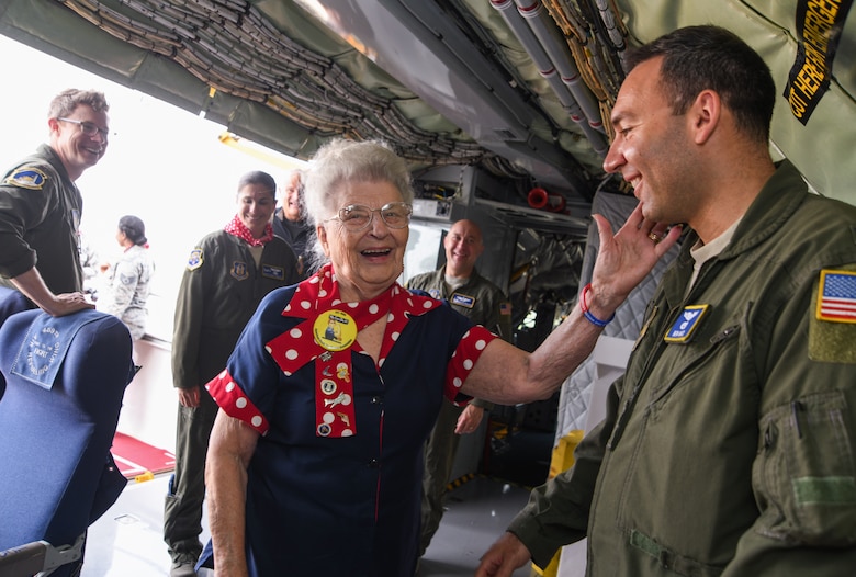 Rosie the Riveter visits the 459th