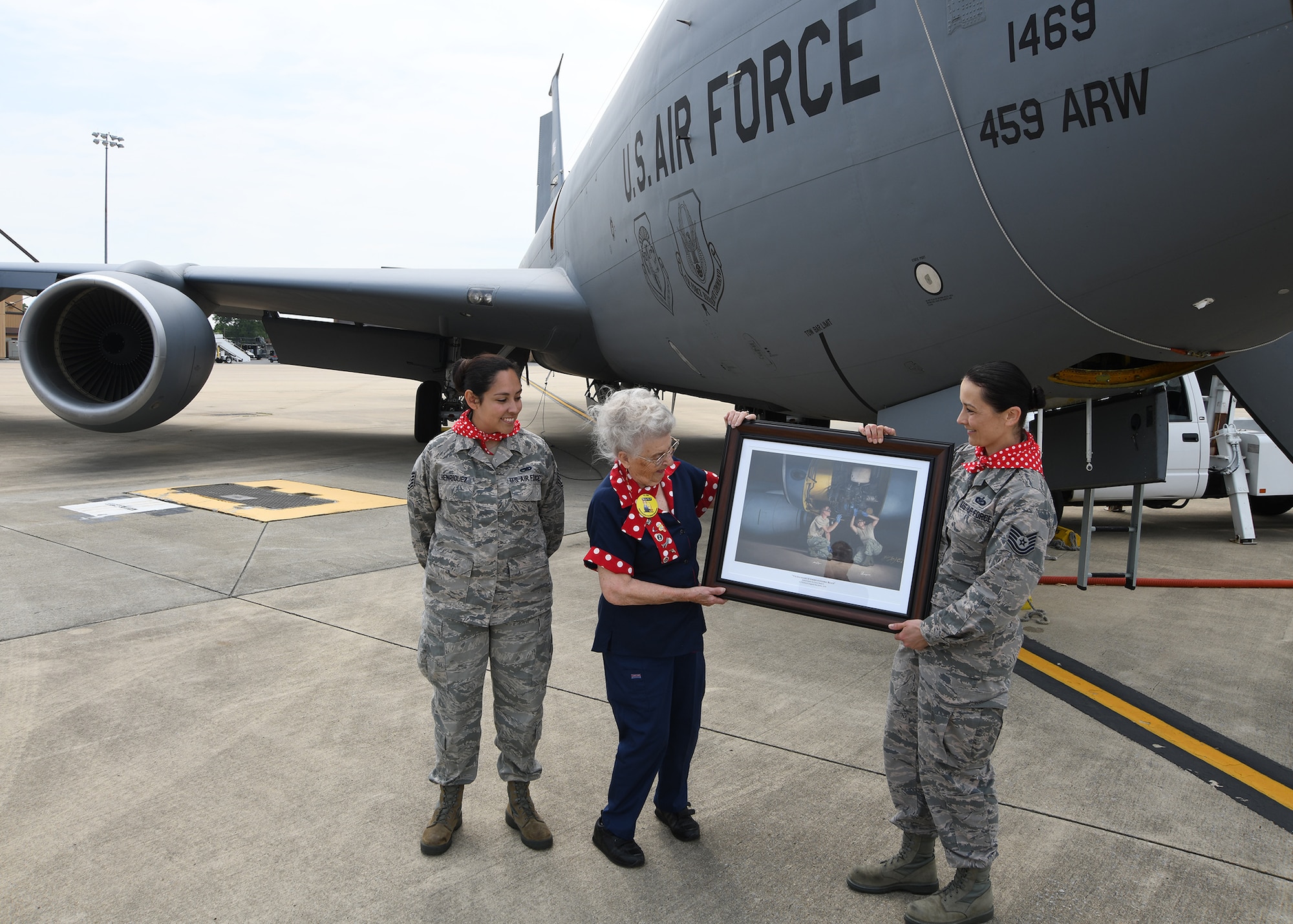 Rosie the Riveter visits the 459th