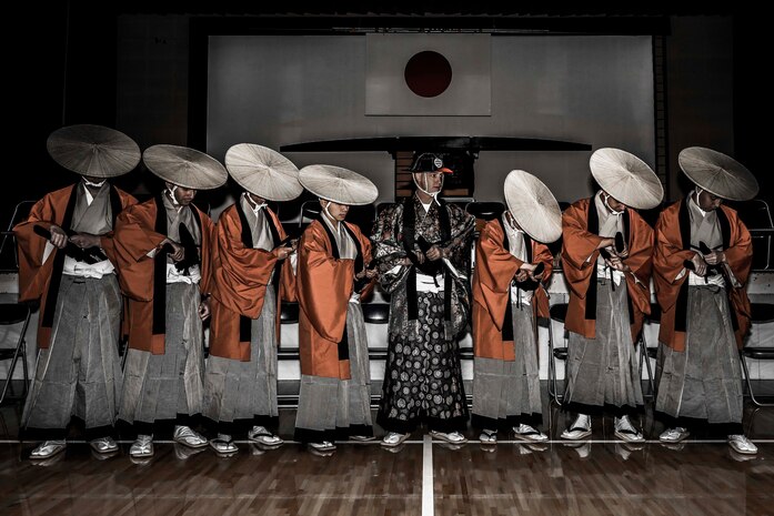 US Marines experience traditional Japanese culture